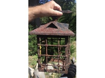 Barn Find ~ Old Vintage Lamp Cage