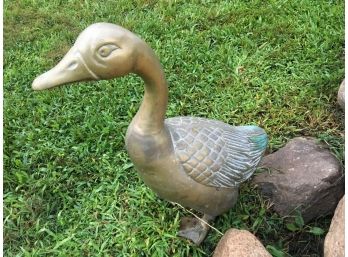 Solid Brass Heavy Duck Statuary