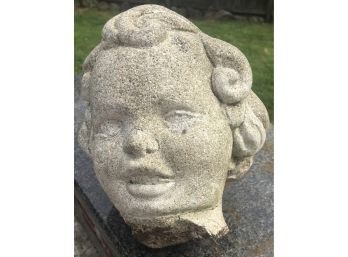 Garden Find Unique Old Cherub Head From Old Masonary Statue
