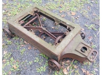 Barn Find ~ Antique Heavy Industrial Iron RR Dolly