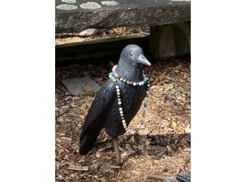 Barn Find ~ Vintage Garden Raven 16' (necklace Not Included)