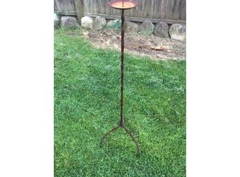 Talk Cool Old Rusty Three Legged Candle Sconce