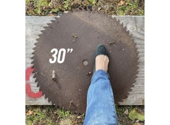 Barn Find ~ Great Big Real Antique Saw Blade 30'
