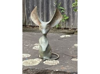 Barn Find ~ Adorable Intriguing Patinated Long-eared Jerboa Brass Figure