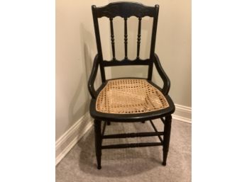 Antique Caned Seat Arm Chair