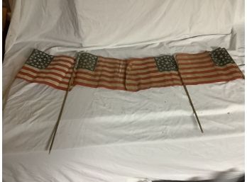 Four 29 Star US Flags With Medallion Star Pattern Commemorating Iowa State Hood Circa 1846-1848