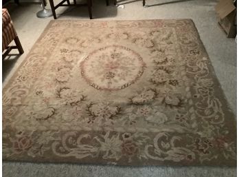 Antique Prudence Wool Hooked Rug With Tag