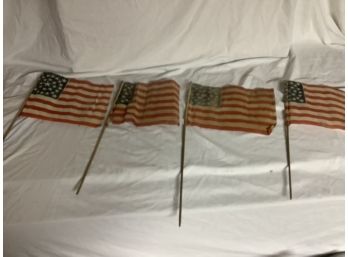 Four 29-star US Flags With Medallion Star Pattern Commemorating Iowa Statehood Circa 1846-1848