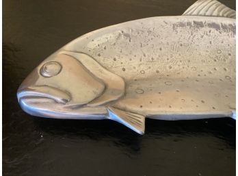 Big And Beautiful Aluminum Fish Serving Dish - 1976 Wilton