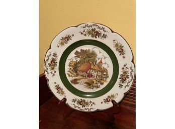 Vintage Ascot Service Plate By Woods And Sons Alpine White