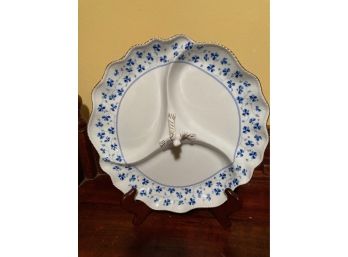 Vintage I. Godinger & Co Serving Plate With Center Handle
