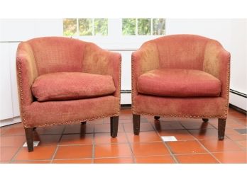 Pair Of CISCO FOR LIFE Club Chairs With Nailhead Trim