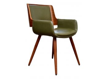 Modern Mid Century Scoop Back Arm Chair 2 Of 2