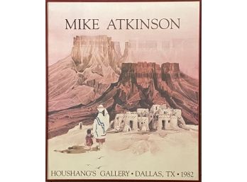 Mike Atkinson - Framed Houshang's Gallery Art Poster (1982)
