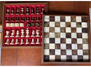 Marble Chess / Checkers Set
