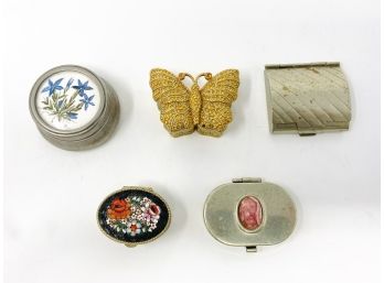 Collection Of Vintage Pill Boxes
