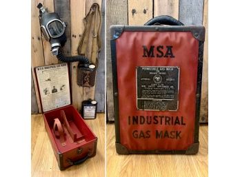 Vintage MSA Organic Vapor Gas Mask With Original Box
