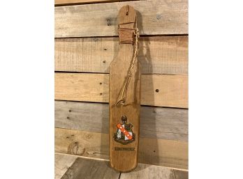 Custom Made Fraternity Paddle With Leather Strap