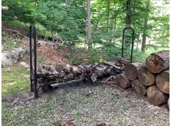 573,  Large Wrought Iron Firewood Or Log Holder