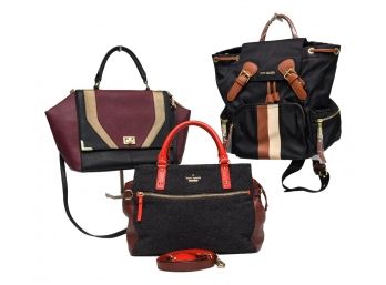 Collection Of  Designer Handbags - Kate Spade, Steve Madden And Calvin Klein