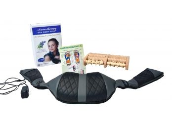 Aromatherepy Spa Body Wrap, Restck Shoulder Massager And Foot Reflexology