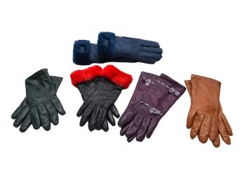 Collection Of Women's Designer Leather Gloves