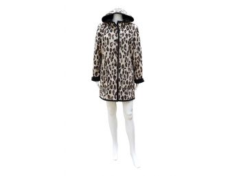 Reversible Cheetah Print Fleece Jacket