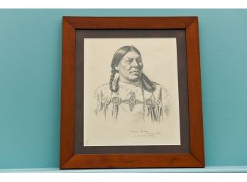 Signed G.B. Mitchell 'Stoney Woman' Morley Framed Drawing Dated 1936