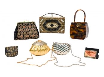 Collection Of Evening Bags And Christian Dior Coin Purse