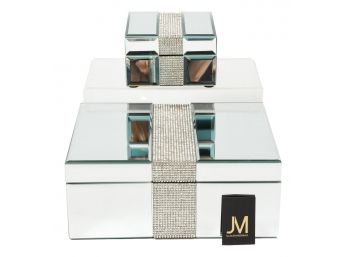 New! Mirrored Julien MacDonald Rhinestone Jewelry Boxes