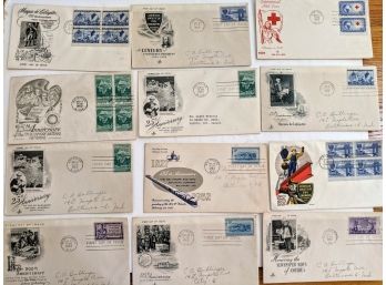 Lot Of 12 Rare Collectable Envelops With Stamps
