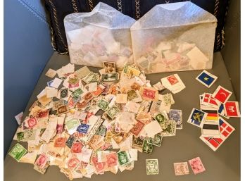 Huge Lot Of Global Stamps (mostly Stamped) Plus Flag Stamps