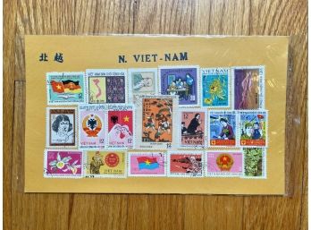 19 Unused Vietnamese Stamps, Most Are Dated: 1945-1975