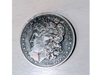 US Morgan Silver Dollar Coin 1885
