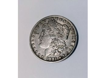US Morgan Silver Dollar Coin 1881