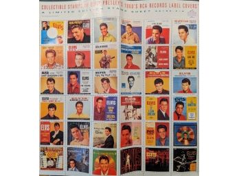 Elvis Limited Edition Sheet Of Stamps From The RCA Record Label Covers