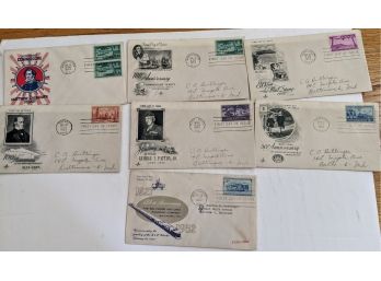 Lot Of 7 Rare Collectable Envelops With Stamps