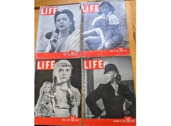 Four Incredible Life Magazines From 1938, 1939, 1942