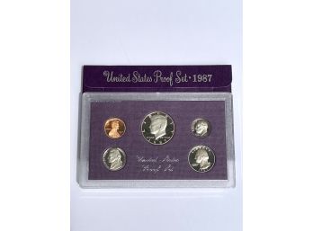 United States Proof Set 1987 's', Packaged By The U.S. Mint.