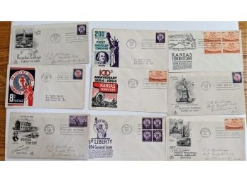 Lot Of 1954 Collectable First Issue Stamps With Envelopes