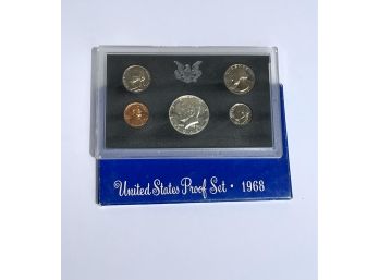 United States Proof Set 1968 'S', Packaged By The U.S. Mint.
