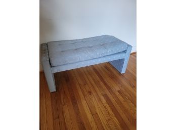 Sitting Bench...Blue And Sturdy