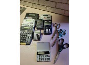 Calculator And Scissor Grouping