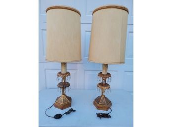 Pair Of 1970's Lamps