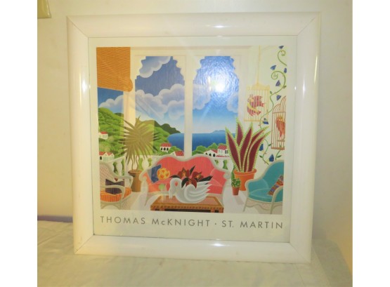 1992 Thomas McKnight Framed Art Print 'St. Martin'