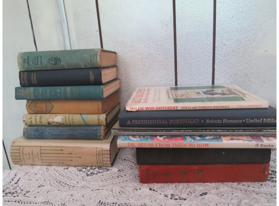 Variety Of Books Napoleon, Dr. Seuss, Uncle Tom's Cabin, Rockwell, Nautical And More