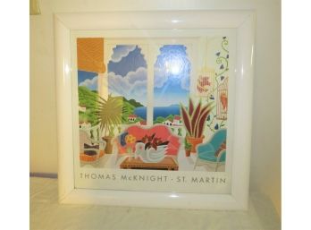 1992 Thomas McKnight Framed Art Print 'St. Martin'