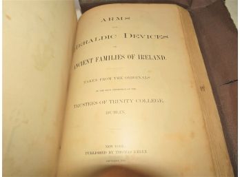 1885 History Of Ireland Book Steel Engravings Map