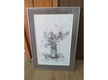 Alberto Giacometti 'Bouquet Of Flowers' Framed Print