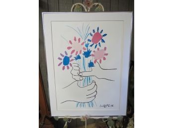 Picasso 'Bouquet Of Peace' Art Print